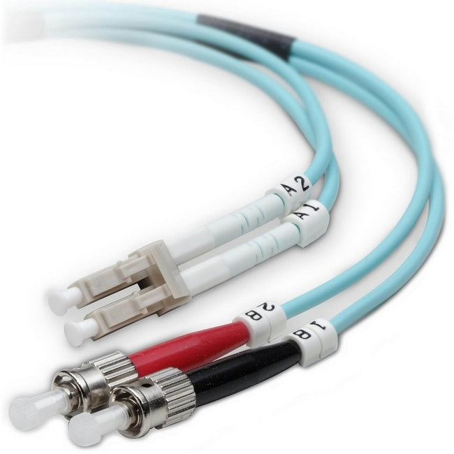 Belkin 10GB Multimode 50/125 LC/ST Fiber Optic Patch Cable - High-Speed Network Connectivity