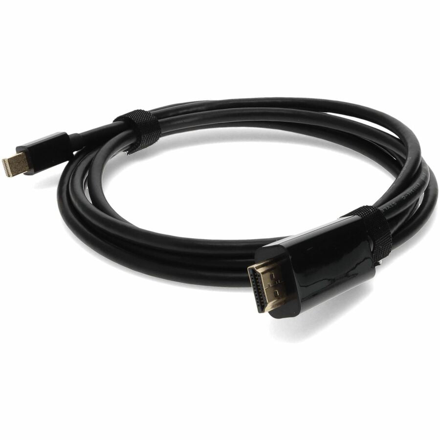 6Ft Mini DisplayPort Male to HDMI Male Cable - 2560x1600 Resolution, High-Speed Audio Video Transfer