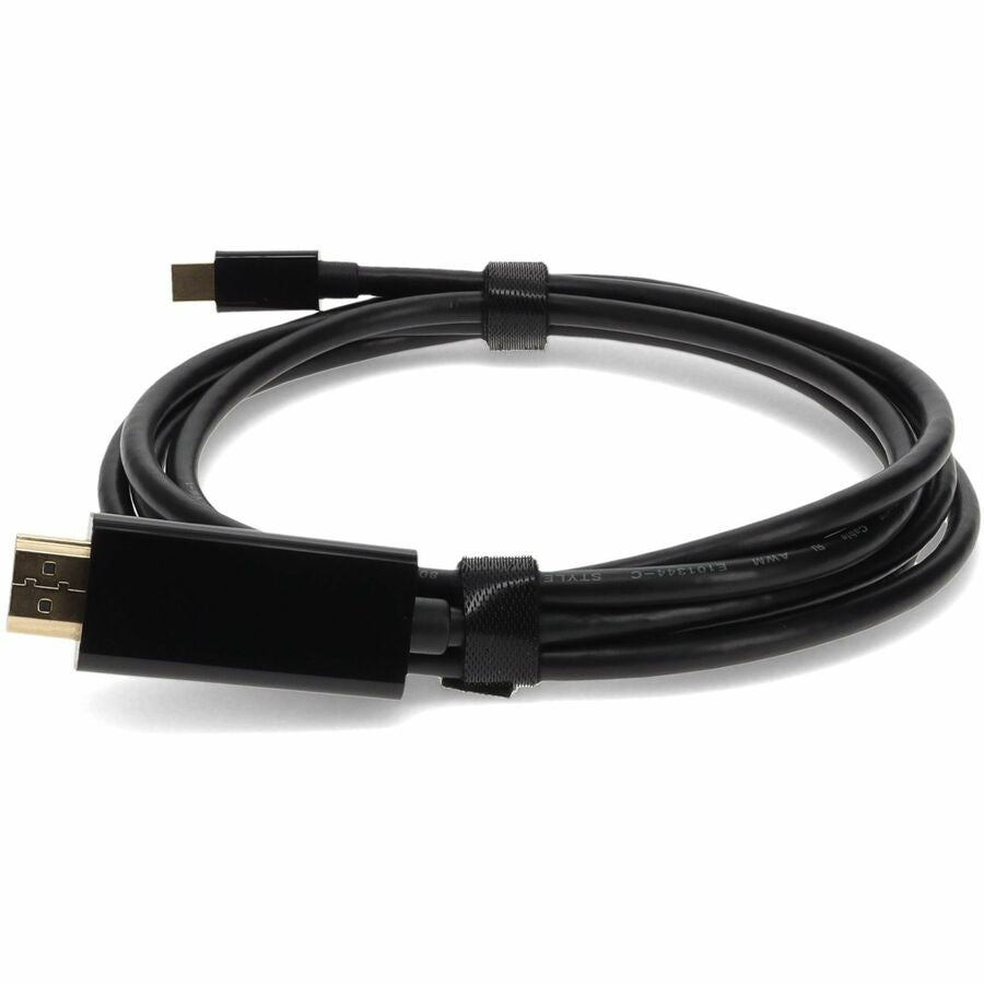 6Ft Mini DisplayPort Male to HDMI Male Cable - 2560x1600 Resolution, High-Speed Audio Video Transfer