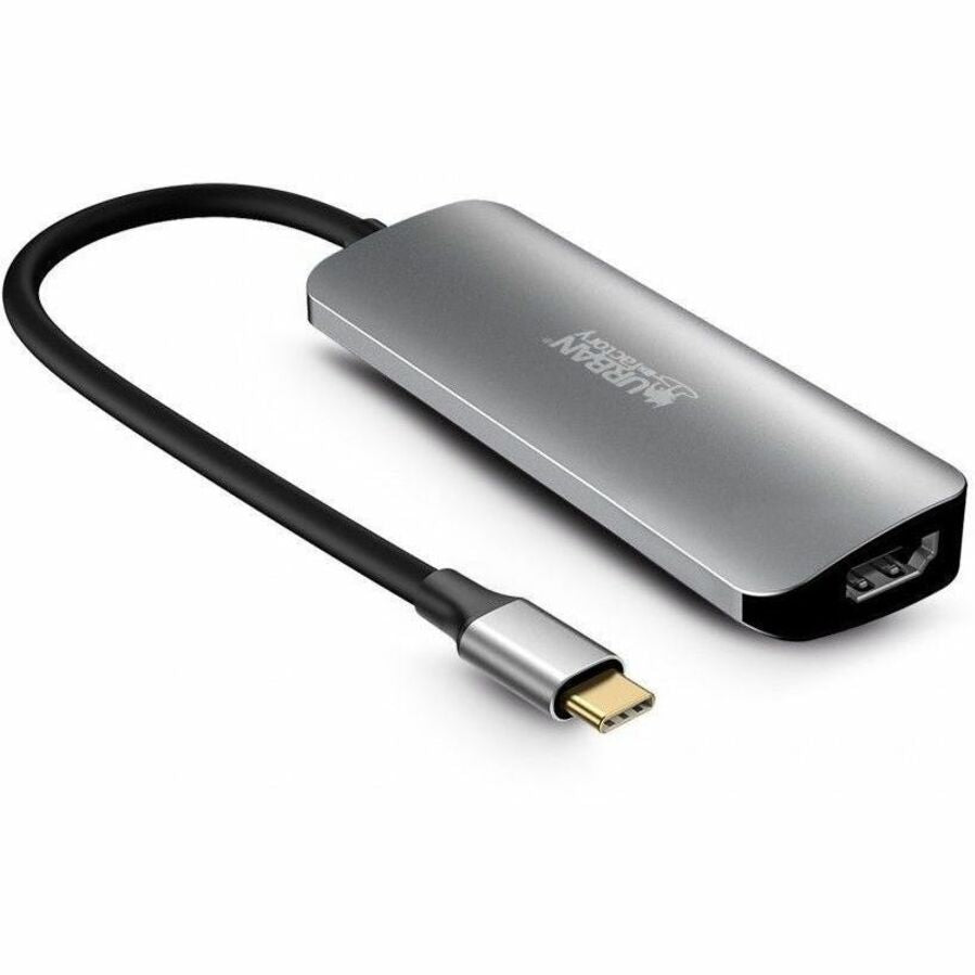 Urban Factory HUBEE 4-In-1 USB-C Docking Station with 100W Power Delivery and 4K HDMI