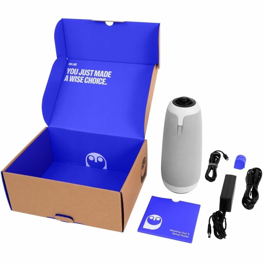 Owl Labs Meeting Owl 3 and Owl Bar Video Conference System - AI Speaker Tracking & Immersive Experience
