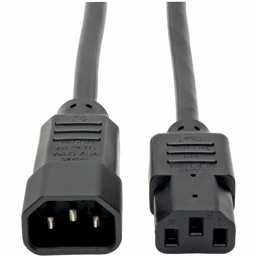 Tripp Lite 6Ft Power Extension Cord - 18 Gauge IEC C13 to C14 for Computer, Monitor, UPS, HDTV