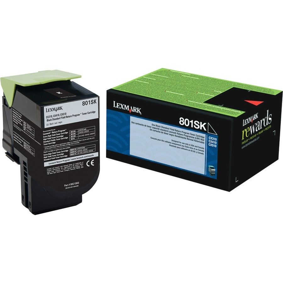 Lexmark Unison 801SK Toner Cartridge for CX310dn, CX410e, CX510dhe - 2,500 Page Yield