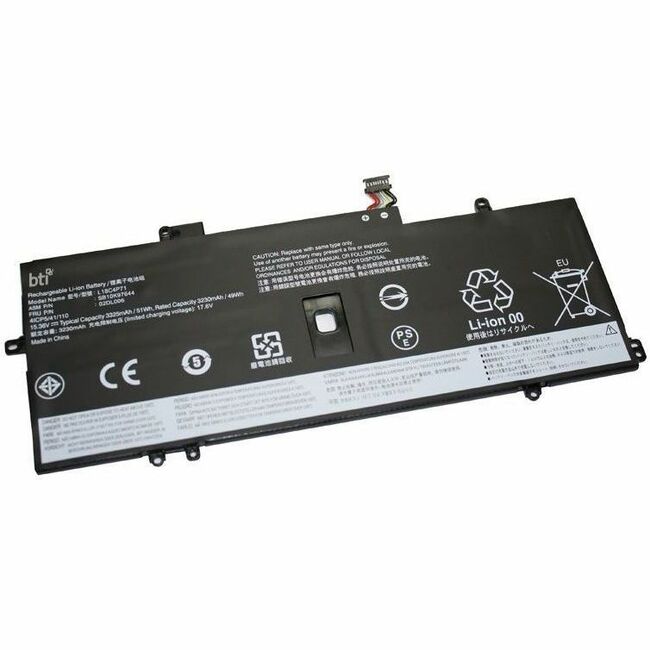 BTI L18M4P72-BTI 15.36V 51WHr Li-Ion Notebook Battery for Lenovo ThinkPad X1 Carbon & Yoga