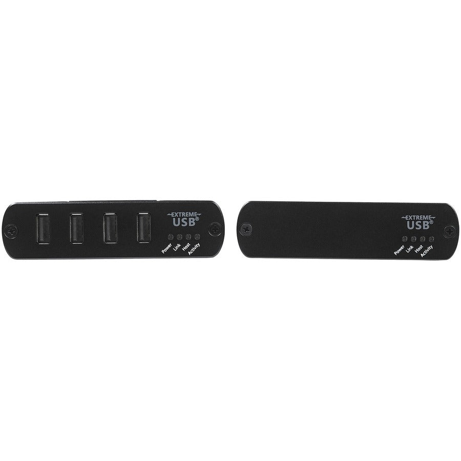 StarTech.com 4 Port USB 2.0 Extender Hub over Cat5e or Cat6 Ethernet Cable - 330ft/100m Metal USB 2.0 Extender Kit - ESD, Powered, 480mbps