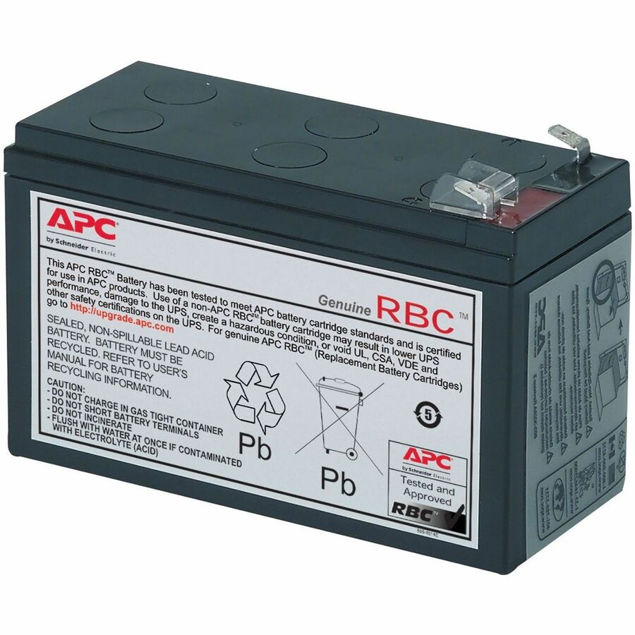 APC Replacement Battery Cartridge RBC2 - 7Ah 12Vdc for Back-UPS with 2-Year Warranty