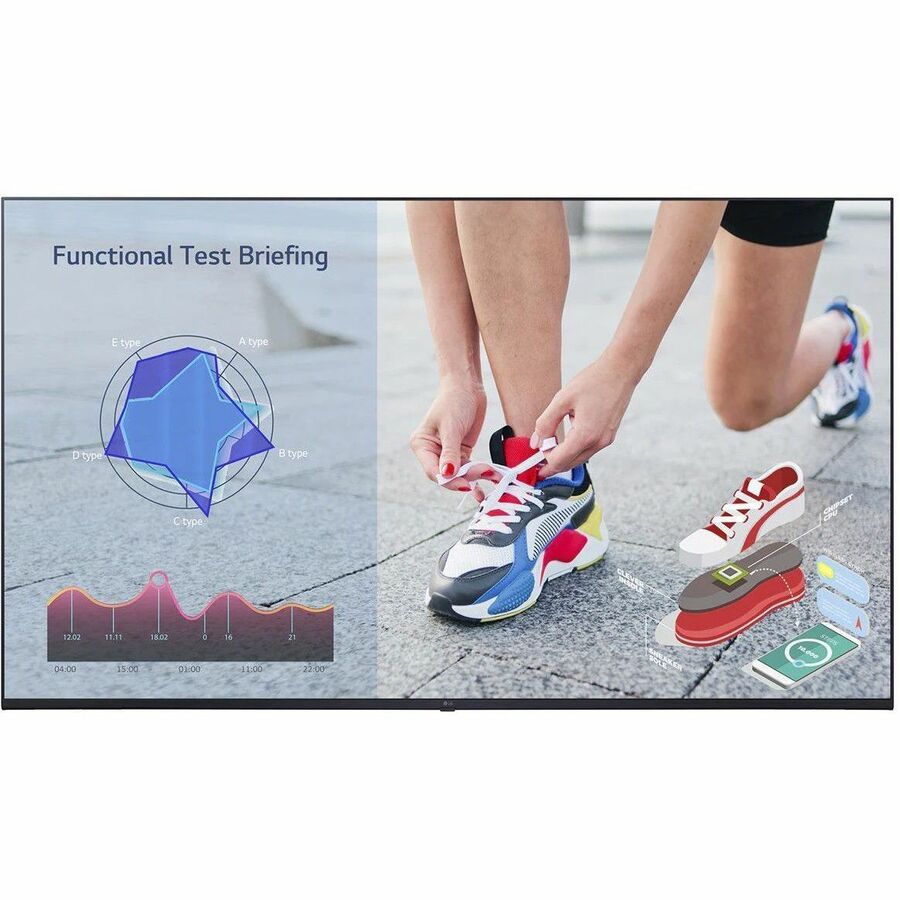 LG 50" UHD Digital Signage Display - Ultra HD 3840x2160, Wireless Screen Sharing, Smart Integration