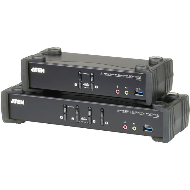 ATEN 2-Port USB 3.0 4K DisplayPort KVMP Switch-TAA Compliant