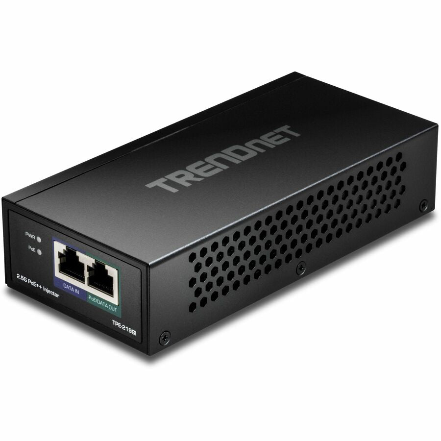 TRENDnet TPE-219GI 2.5G PoE++ Injector, 90W Power, Auto-Sensing, 100m Range, Metal Housing