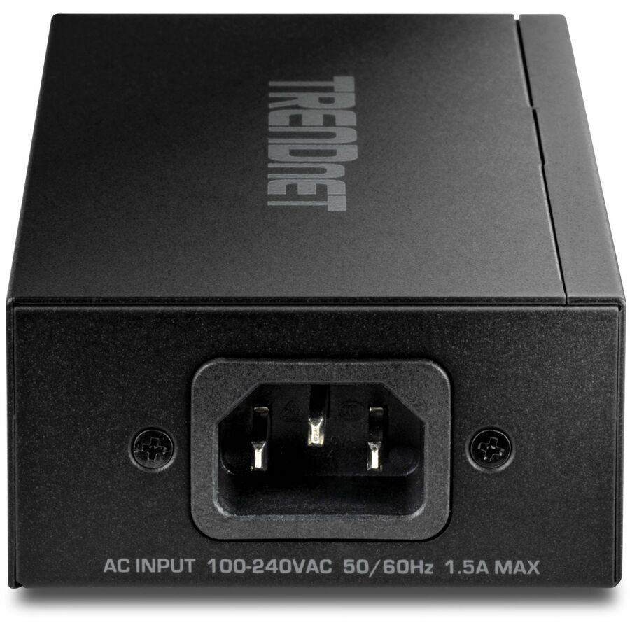 TRENDnet TPE-219GI 2.5G PoE++ Injector, 90W Power, Auto-Sensing, 100m Range, Metal Housing