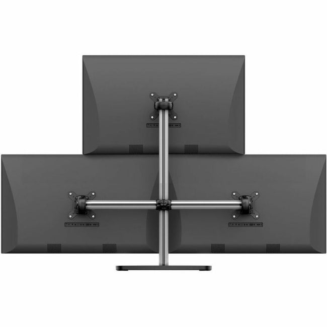 Atdec quad/triple/dual/single monitor desk mount - Freestanding base - Loads up to 17.6lb flat or 13.5lb curved - VESA 75x75, 100x100