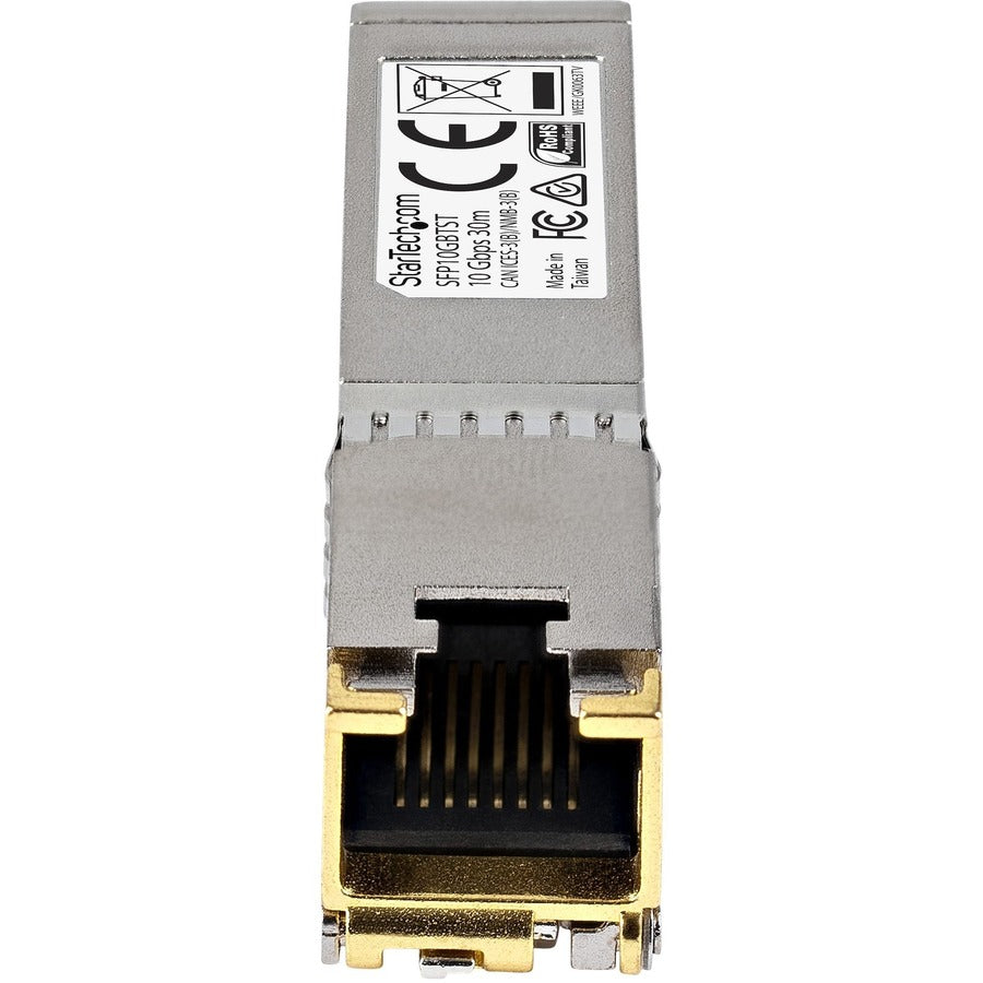 StarTech.com Cisco GLC-T Compatible SFP Module - 1000BASE-T - 1GE Gigabit Ethernet SFP SFP to RJ45 Cat6/Cat5e Transceiver - 100m