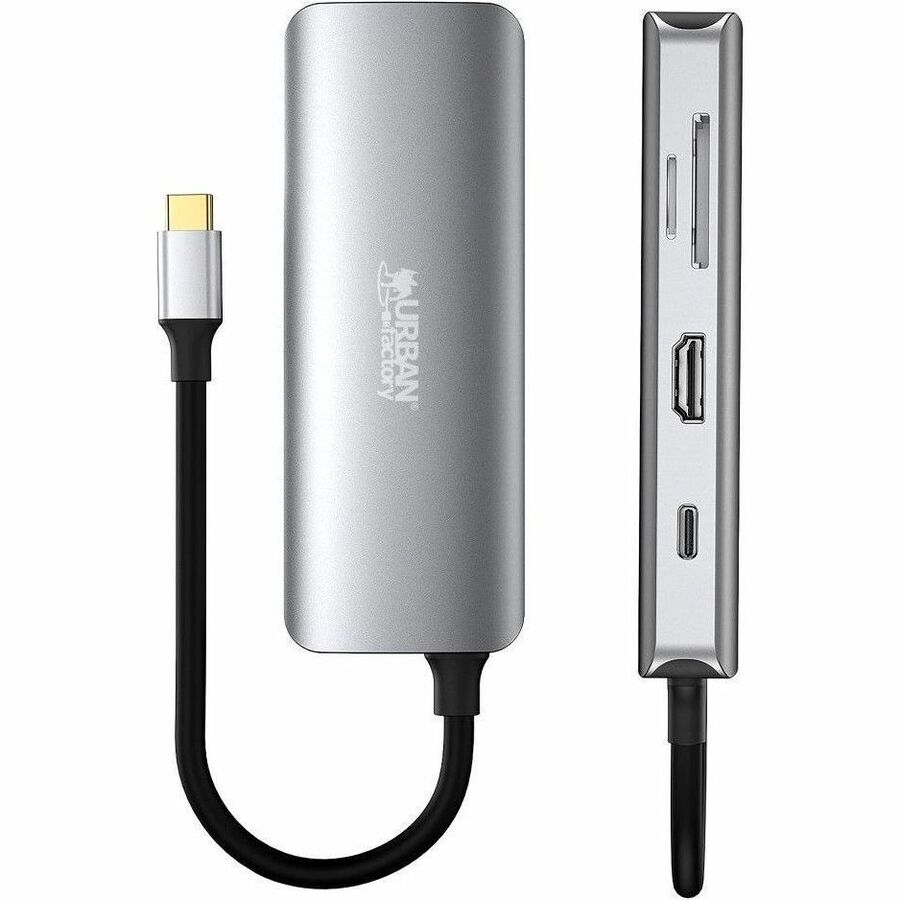 Urban Factory HUBEE 8-in-1 USB-C Docking Station with 100W Power Delivery & 4K HDMI Output