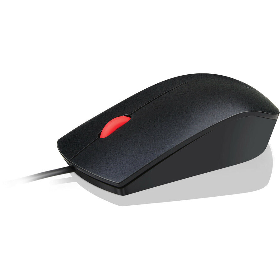 Lenovo Essential USB Mouse - Ergonomic Design, 1600 DPI Optical Sensor, Plug-and-Play Convenience