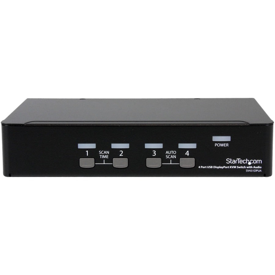 StarTech.com 4 Port USB DisplayPort KVM Switch with Audio