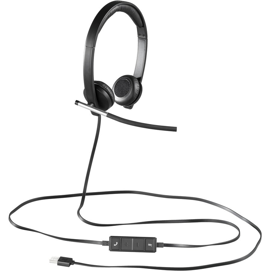 Logitech USB Headset Stereo H650e - Noise-Cancelling Mic, Call Indicator & Comfort Design