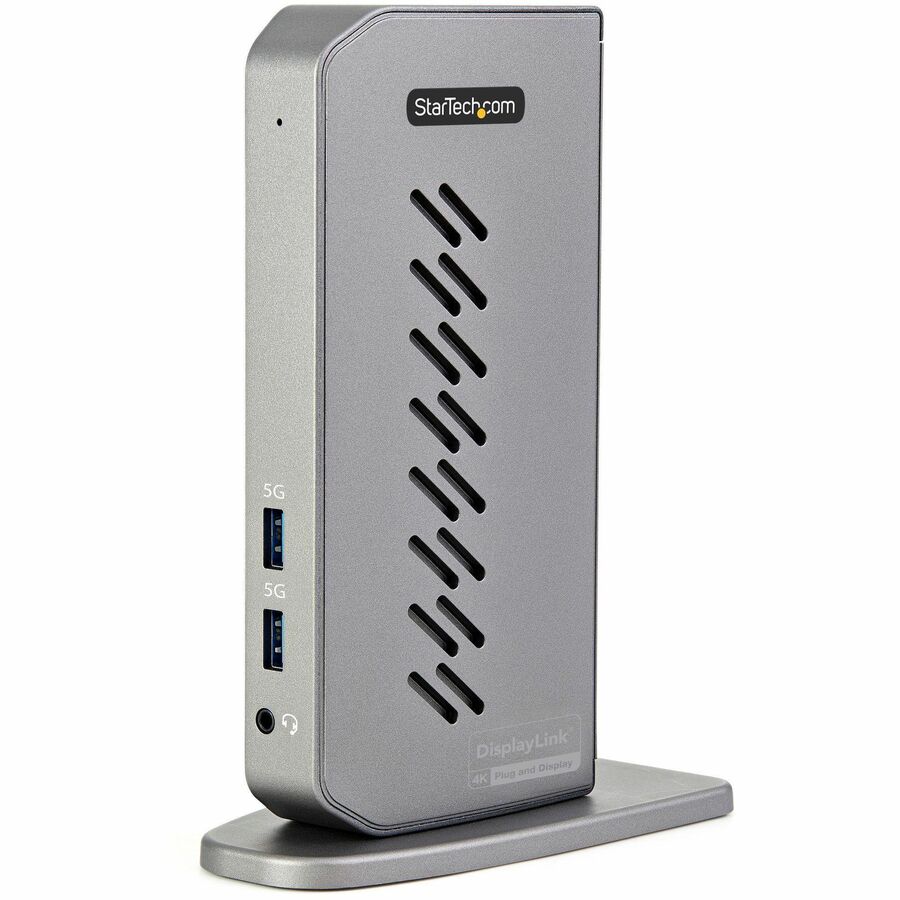 StarTech.com USB-C USB-A Dock - Hybrid Universal USB 3.0 Laptop Docking Station - Dual Monitor 4K 60Hz HDMI/DisplayPort - 6xUSB Type-A/GbE