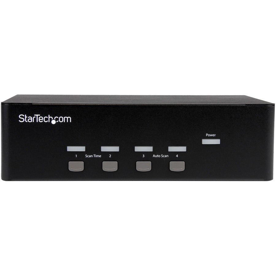 StarTech.com 4-port KVM Switch with Dual VGA and 2-port USB Hub - USB 2.0