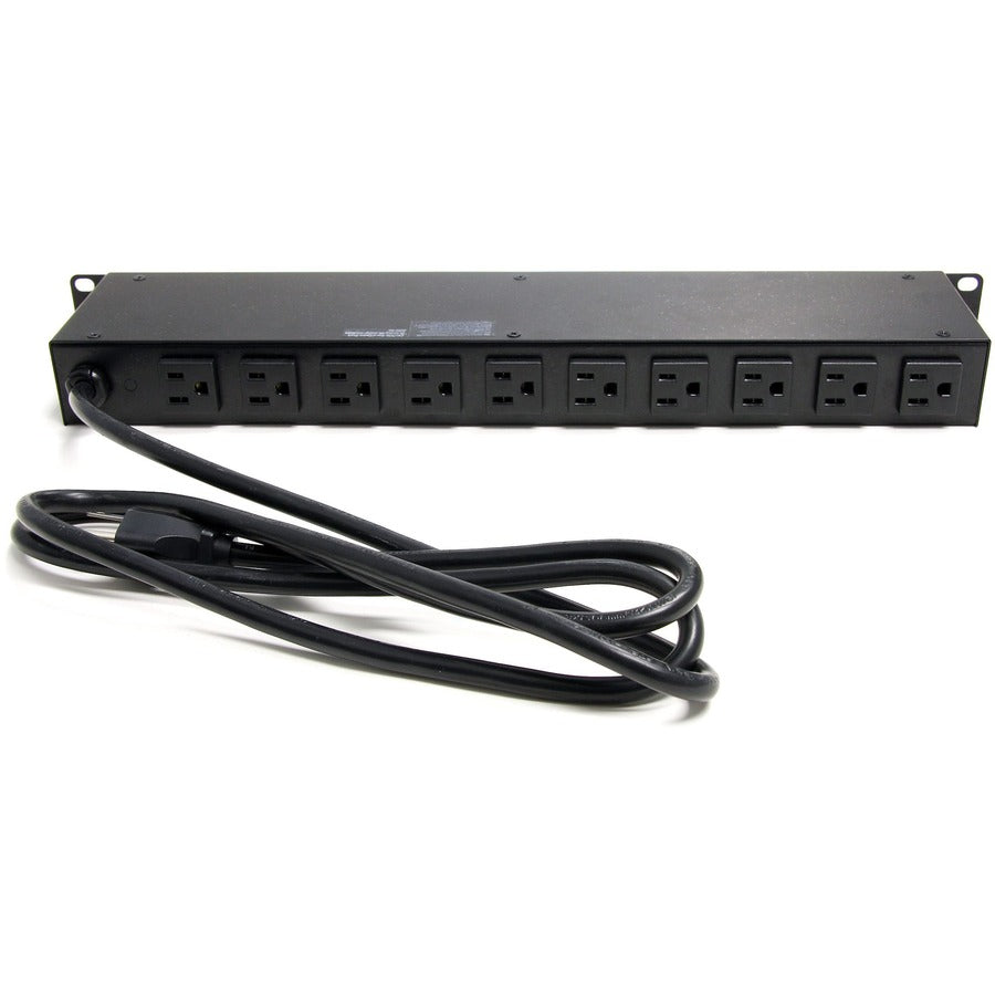 StarTech.com Rackmount PDU with 16 Outlets and Surge Protection - 19in Power Distribution Unit - 1U