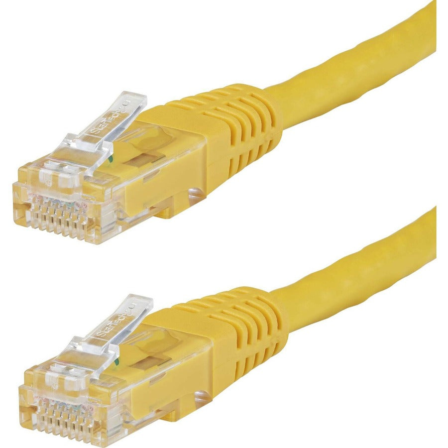 StarTech.com 4ft CAT6 Ethernet Cable - Yellow Molded Gigabit - 100W PoE UTP 650MHz - Category 6 Patch Cord UL Certified Wiring/TIA