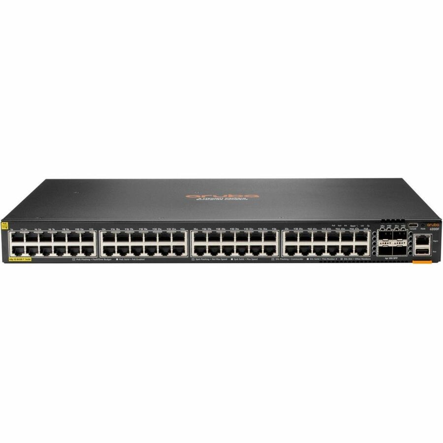 Aruba CX 6200F 48 Port PoE Switch - 740W, 4 SFP+, Advanced Network Monitoring & Automation