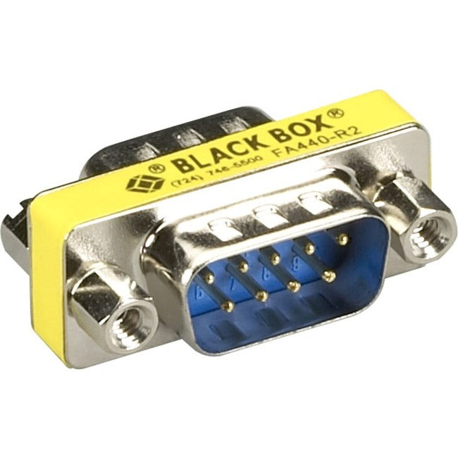 Black Box DB9 Male Gender Changer - EMI/RFI Shielding for Clear Data Signals