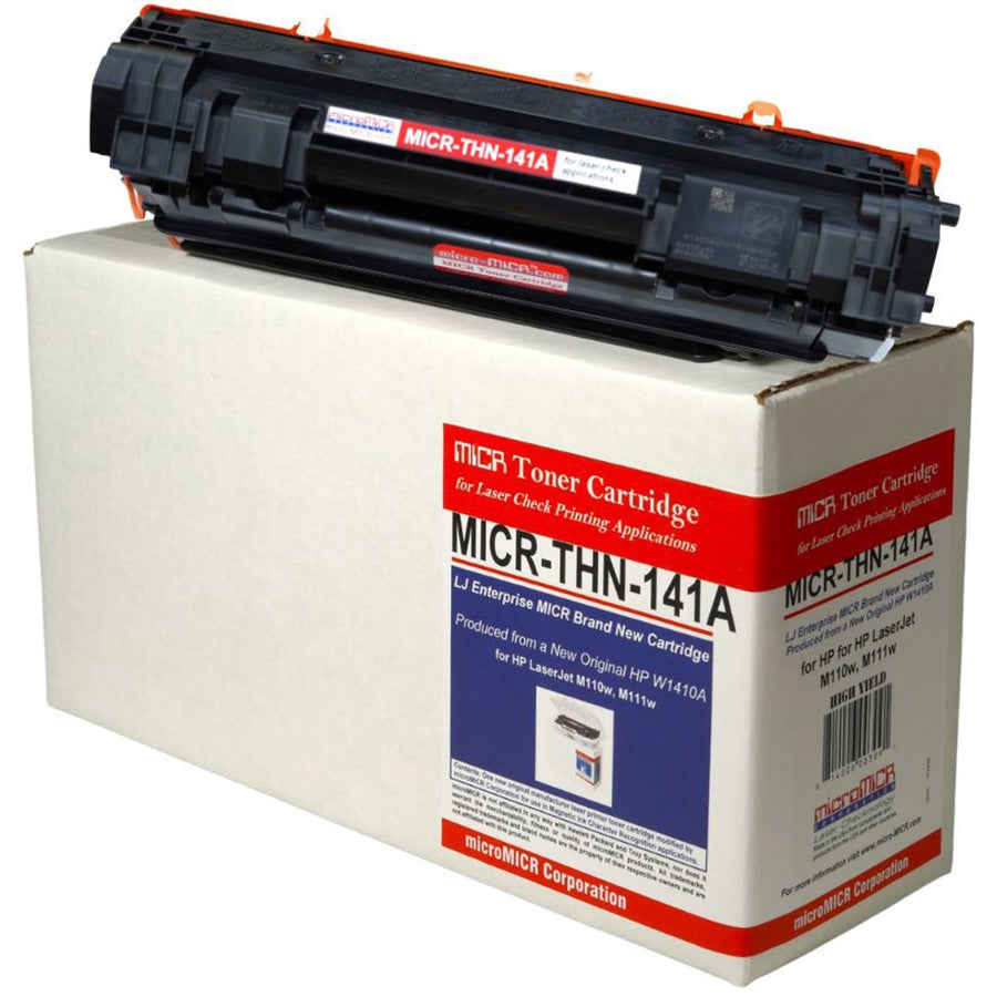 microMICR MICR Standard Yield Laser Toner Cartridge 141A (W1480A) - Black - 1 Each