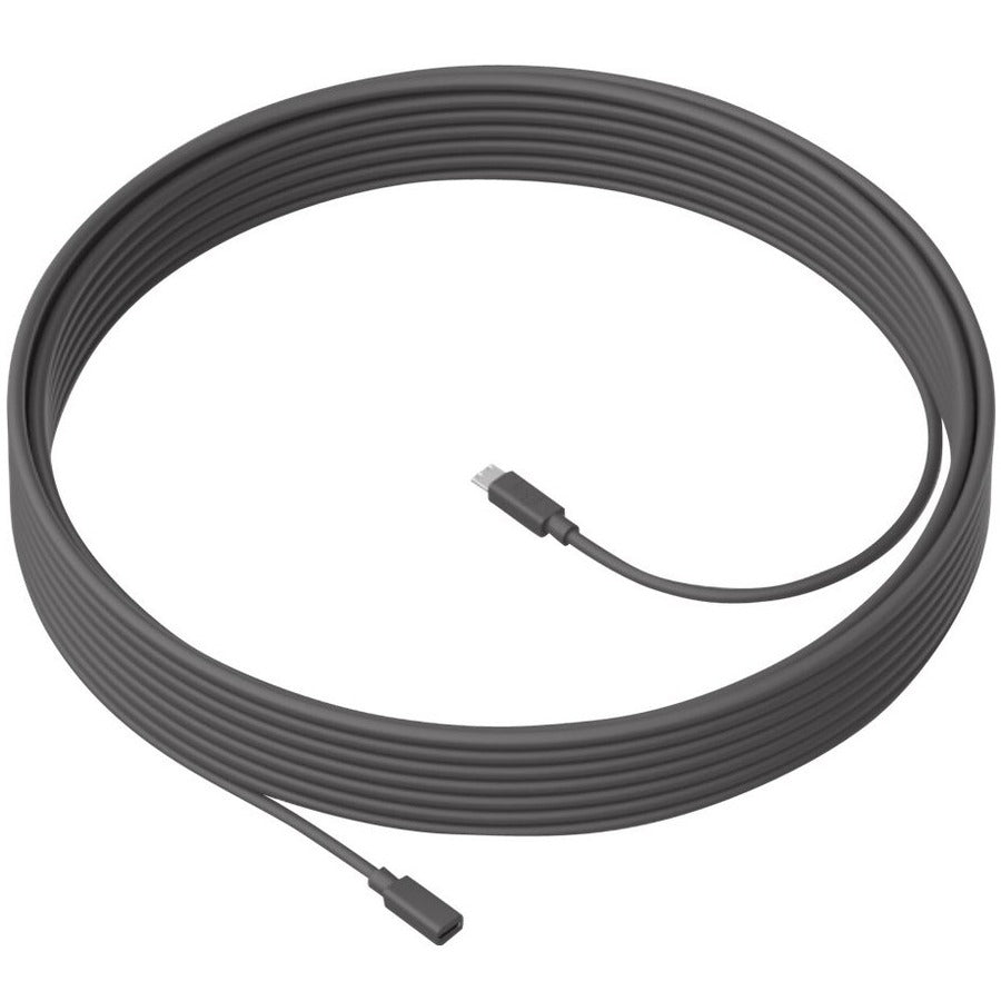 Logitech MeetUp 10M Microphone Extension Cable - 32.8 Ft Flexible Reach for Clean Installations