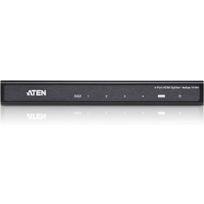ATEN 4-Port HDMI Splitter - Connect 1 HDMI Source to 4 Displays, Supports 4K, HDCP Compliant