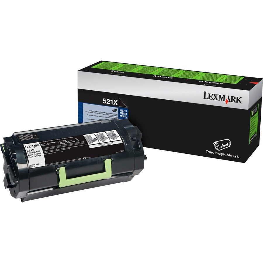 Lexmark Unison 521X High-Yield Toner Cartridge - 45,000 Pages - Compatible with MS811, MS812 Series