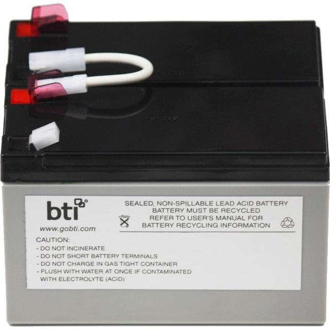 BTI APCRBC109-SLA109 SEALED LEAD ACID BATTERY FOR APC BR1200LCDI, BR1300LCD, BR1500LCD, BX1300LCD, BX1300LCD-CN, BX1500LCD