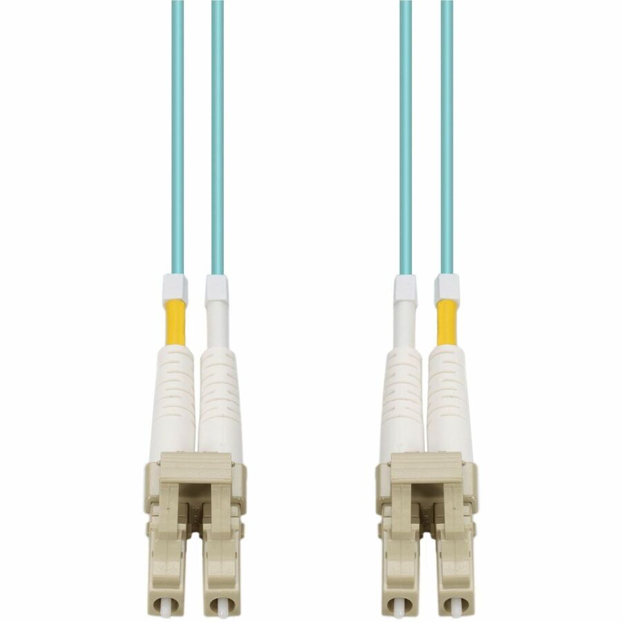AddOn 1m LC (Male) to LC (Male) Aqua OM4 Duplex Fiber OFNR (Riser-Rated) Patch Cable