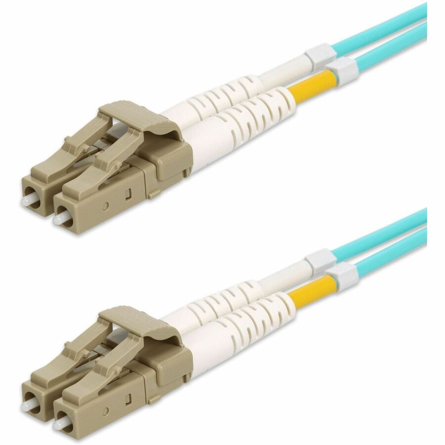 AddOn 1m LC (Male) to LC (Male) Aqua OM4 Duplex Fiber OFNR (Riser-Rated) Patch Cable