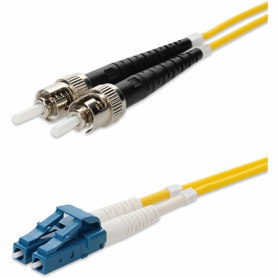 AddOn 1m LC (Male) to ST (Male) Yellow OS2 Duplex Fiber OFNR (Riser-Rated) Patch Cable