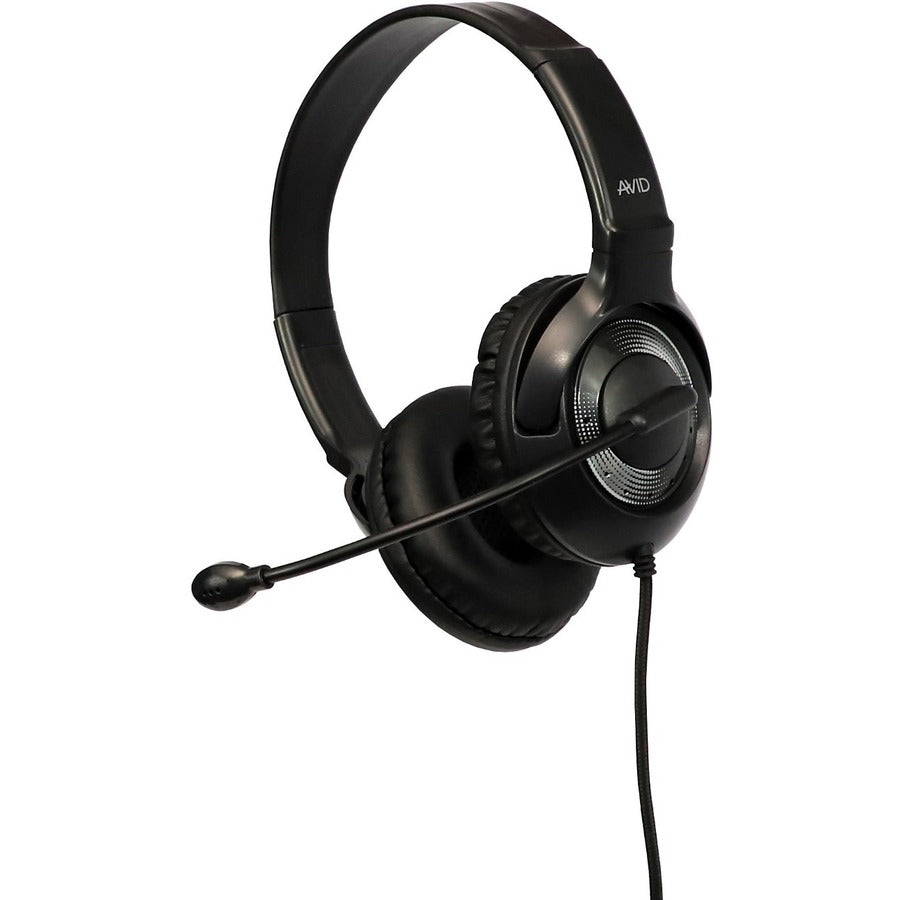 Avid AE-55 Universal Wired Headset with Mic for Education - Adjustable Fit, Noise Reduction
