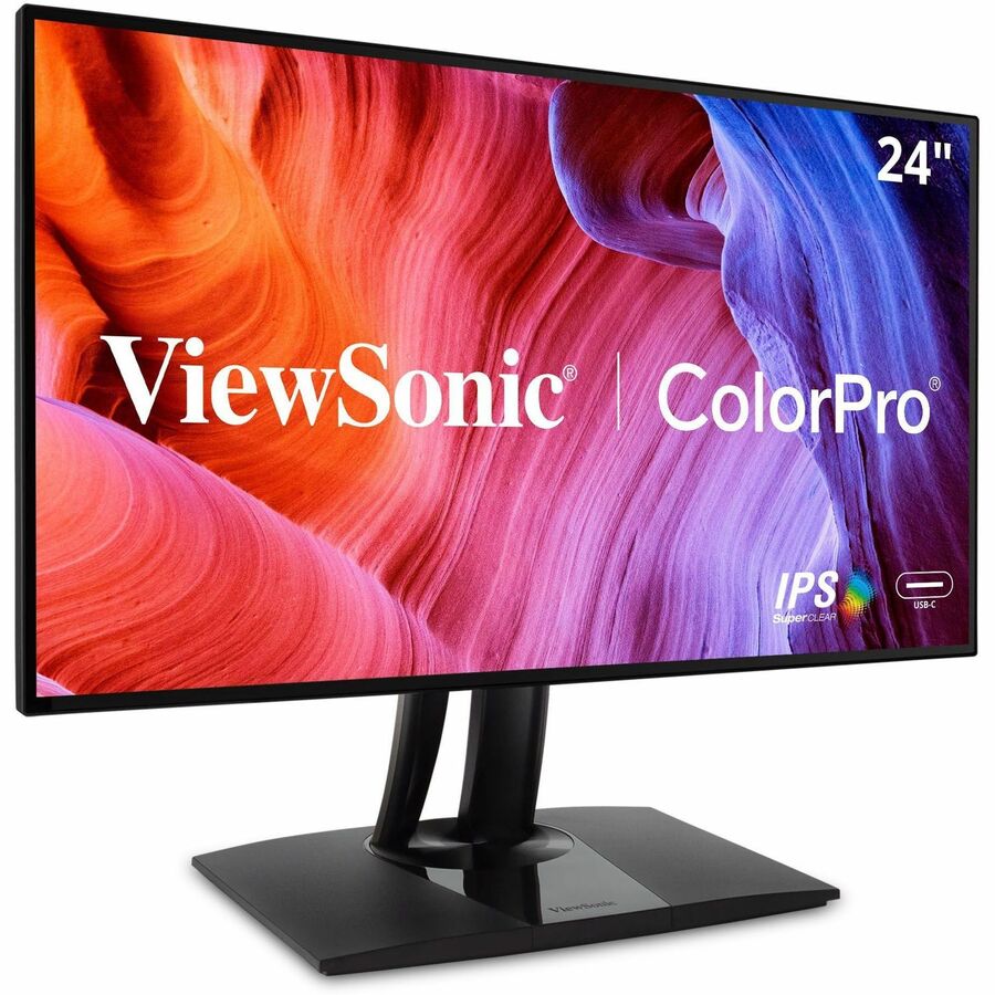 ViewSonic VP2468a 24-Inch Full HD IPS Monitor - 100% sRGB, USB-C, Ergonomic Design, Eye Care