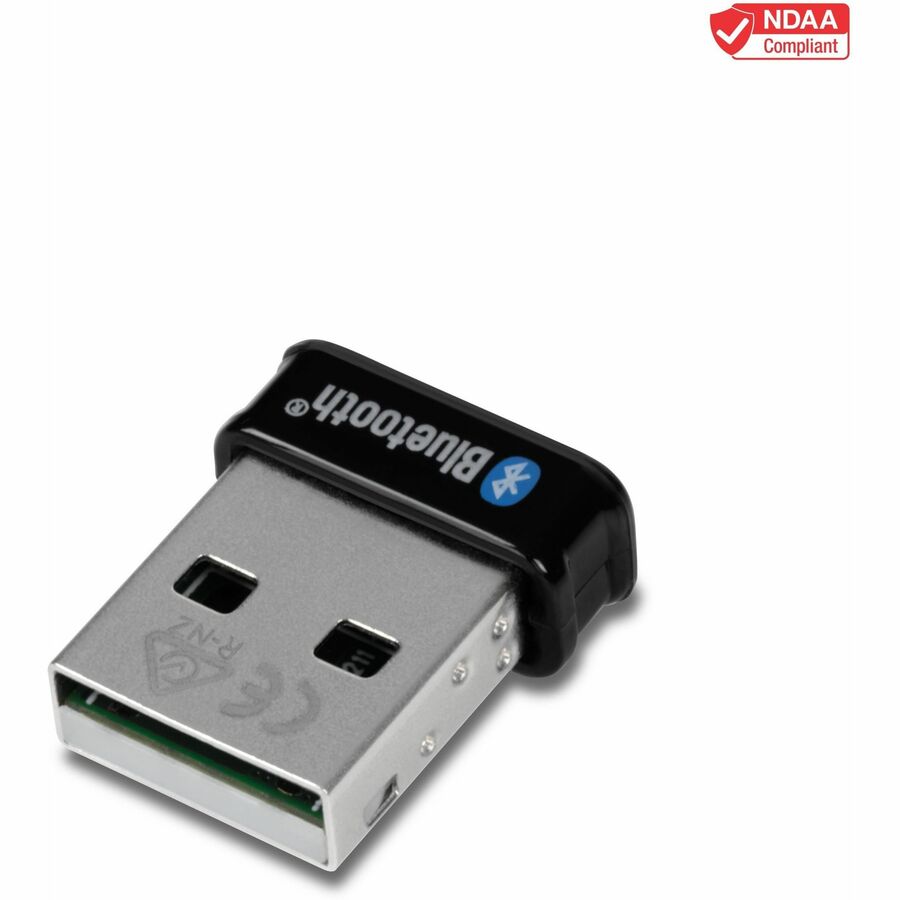 TRENDnet Bluetooth 5.0 USB Adapter TBW-110UB, 100m Range, EDR/BLE, Compact Design for Windows