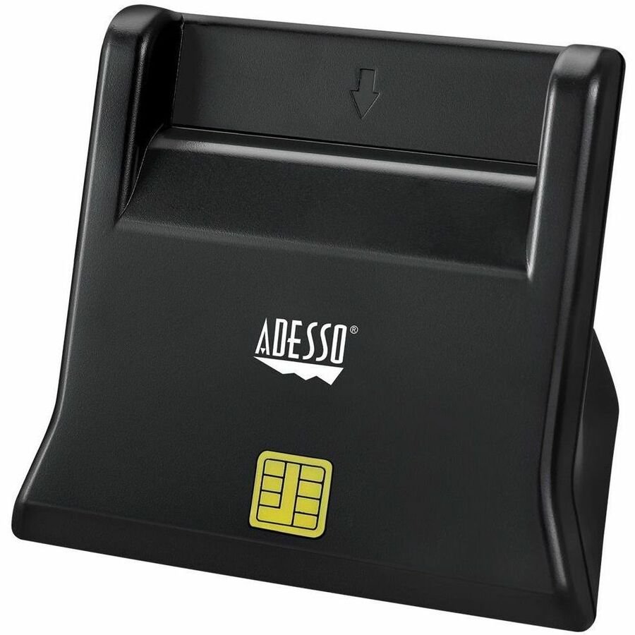 Adesso SCR-300 TAA Compliant Smart Card Reader - USB CAC Reader for Government & Military Use