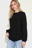 Basic Bae Full Size Ribbed Round Neck Long Sleeve T-Shirt - Store 42