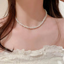 15-Inch Titanium Steel Rice Bead Necklace with 3.3-Inch Extension for Unique Style - Store 42