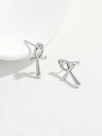 Elegant 925 Sterling Silver Inland Zircon Earrings - Platinum-Plated, Timeless Design - Store 42