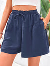 Full Size Casual Drawstring High Waist Relaxed Shorts Plus Size - Store 42