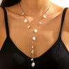 18K Gold-Plated Pearl Necklace White onesize