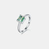 1 Carat Moissanite 925 Sterling Silver Ring Silver