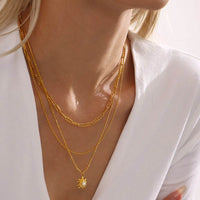 Elegant 18K Gold-Plated Shell Pearl Necklace - Stylish, Durable, and Imported Fashion Jewelry - Store 42