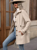 Button Up Long Sleeve Coat