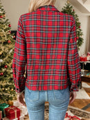 Plaid Long Sleeve Button-Down Shirt