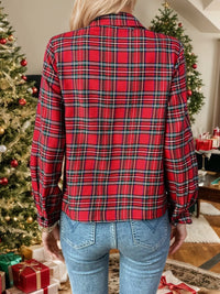 Plaid Long Sleeve Button-Down Shirt