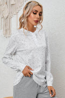 Stylish Buttoned Long Sleeve Top - Opaque 100% Polyester, No Stretch, Trendy Basic Design - Store 42