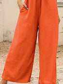 Casual Wide Leg Overalls